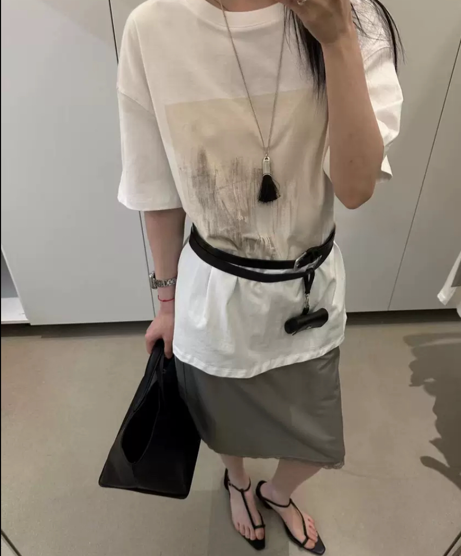 ウォッシュプリントオーバーサイズTシャツ – RHÉA 公式fashion