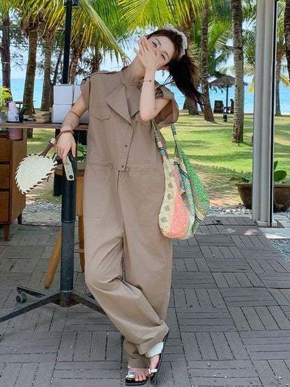 2025年夏　韓国風テーラードオールインワン